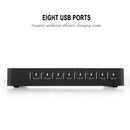 006L Multi-function 50W DC5V/10A (Max) Output (Low Power) 8 Ports USB Detachable Charging Station Smart Charger, For iPad , Tablets, iPhone, Galaxy, Huawei, Xiaomi, LG, HTC and Other Smart Phones, Rechargeable Devices(Black)