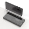 Electroplating Mirror Horizontal Flip Leather Case for Galaxy A70 , with Holder (Black)