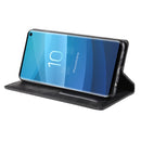 Magnetic Buckle Retro Crazy Horse Texture Horizontal Flip Leather Case for Galaxy S10 (5G), with Holder & Card Slots & Photo Frame(Black)