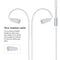 IE80 Plug Silver-plated Headphone Wire with Mic(Silver)