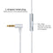 IE80 Plug Silver-plated Headphone Wire with Mic(Silver)