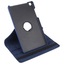Litchi Texture Rotating ClassicBusiness Horizontal Flip Leather Case for Galaxy Tab A 8.0 T290 / T295 (2019), with Holder (Blue)