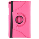 Litchi Texture Rotating ClassicBusiness Horizontal Flip Leather Case for Galaxy Tab A 8.0 T290 / T295 (2019), with Holder (Rose Red)
