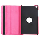 Litchi Texture Rotating ClassicBusiness Horizontal Flip Leather Case for Galaxy Tab A 8.0 T290 / T295 (2019), with Holder (Rose Red)