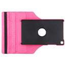 Litchi Texture Rotating ClassicBusiness Horizontal Flip Leather Case for Galaxy Tab A 8.0 T290 / T295 (2019), with Holder (Rose Red)