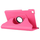 Litchi Texture Rotating ClassicBusiness Horizontal Flip Leather Case for Galaxy Tab A 8.0 T290 / T295 (2019), with Holder (Rose Red)