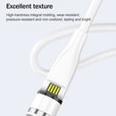 1m USB to USB-C / Type-C 540 Degree Rotating Magnetic Charging Cable (Black)