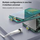 1m USB to Micro USB 540 Degree Rotating Magnetic Charging Cable (White)