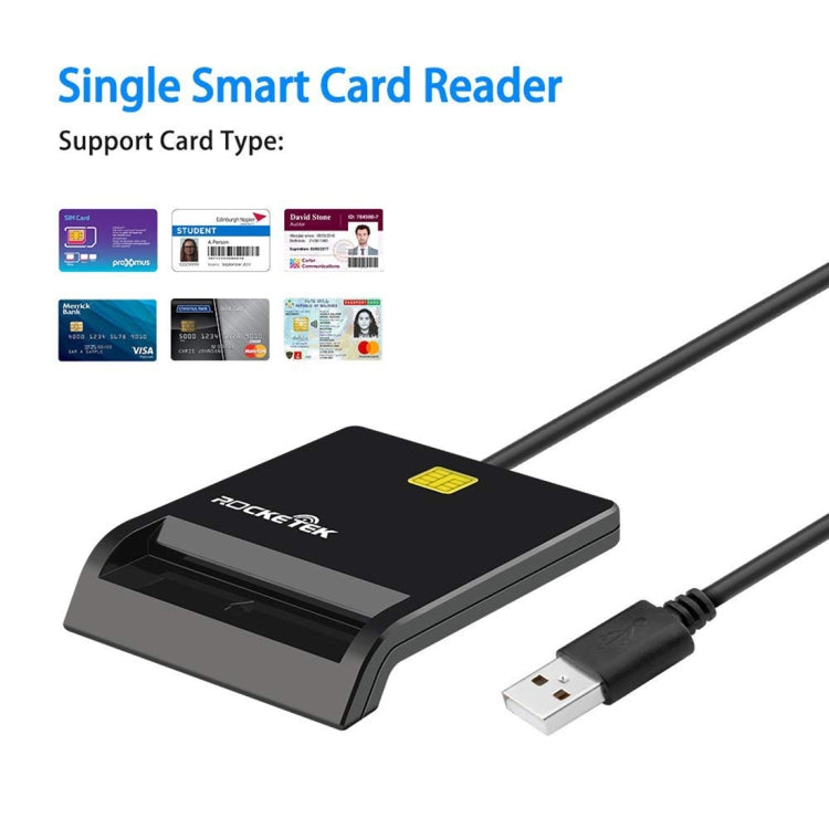ROCKETEK SCR1 CAC ID SIM Chip Smart Card Reader