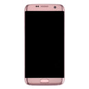 Original LCD Screen and Digitizer Full Assembly with Frame & Charging Port Board & Volume Button & Power Buttonfor for Galaxy S7 Edge / G935F(Pink)