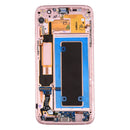 Original LCD Screen and Digitizer Full Assembly with Frame & Charging Port Board & Volume Button & Power Buttonfor for Galaxy S7 Edge / G935F(Pink)