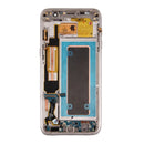 Original LCD Screen and Digitizer Full Assembly with Frame & Charging Port Board & Volume Button & Power Button for Galaxy S7 Edge / G935F(Gold)