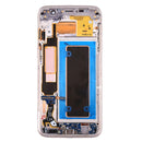 Original LCD Screen and Digitizer Full Assembly with Frame & Charging Port Board & Volume Button & Power Button for Galaxy S7 Edge / G935A(Blue)