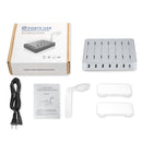 008 Multi-function DC5V/10A (Max) Output 6 Ports USB Detachable Charging Station Smart Charger(Silver)