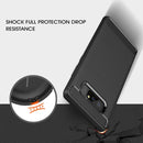 For Galaxy Note 8 Carbon Fiber TPU Brushed Texture Shockproof Protective Back Cover Case (Black)