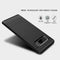 For Galaxy Note 8 Carbon Fiber TPU Brushed Texture Shockproof Protective Back Cover Case (Red)