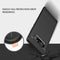 For Galaxy Note 8 Carbon Fiber TPU Brushed Texture Shockproof Protective Back Cover Case (Red)