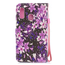 Lily Pattern Horizontal Flip Leather Case for Galaxy A20e, with Holder & Card Slots & Wallet