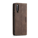 CaseMe-013 Multifunctional Retro Frosted Horizontal Flip Leather Case for Galaxy A30S / A50S / A50, with Card Slot & Holder & Zipper Wallet & Photo Frame(Coffee)