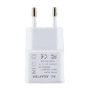 5V 2.1A Intelligent Identification USB Charger with 1m USB to Micro USB Charging Cable, EU Plug, For Samsung / Huawei / Xiaomi / Meizu / LG / HTC and Other Smartphones(White)