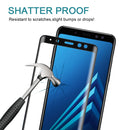 For Galaxy A8+ (2018) 3D Curved Edge 9H Hardness Tempered Glass Screen Protector(Black)