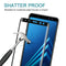 For Galaxy A8+ (2018) 3D Curved Edge 9H Hardness Tempered Glass Screen Protector(Black)