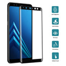 For Galaxy A8 (2018) 3D Curved Edge 9H Hardness Tempered Glass Screen Protector(Black)