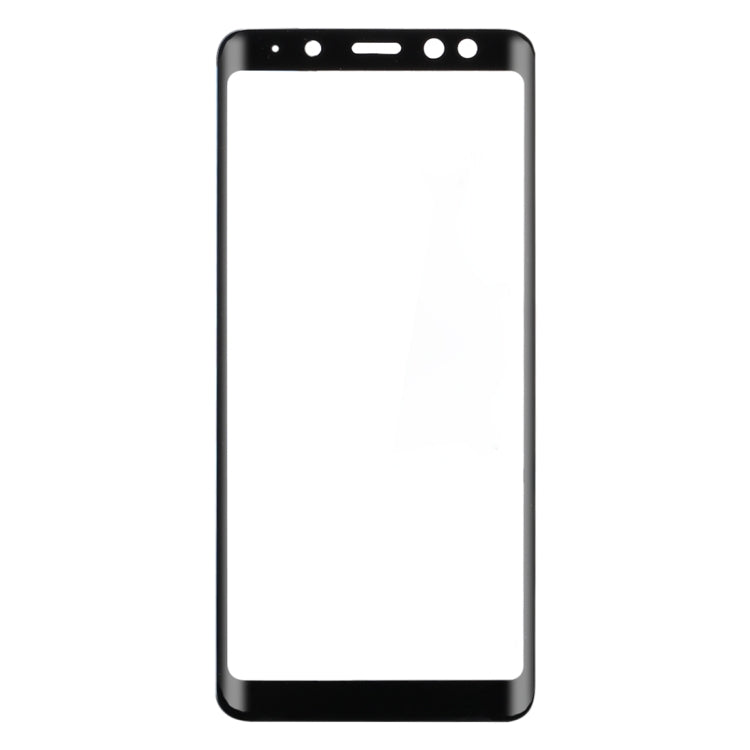 For Galaxy A8 (2018) 3D Curved Edge 9H Hardness Tempered Glass Screen Protector(Black)
