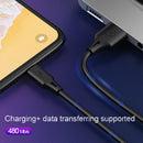 WK WDC-092 2m 2.4A Max Output Full Speed Pro Series USB to USB-C / Type-C Data Sync Charging Cable(Black)