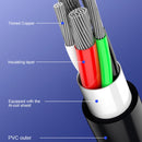 WK WDC-092 3m 2.4A Max Output Full Speed Pro Series USB to USB-C / Type-C Data Sync Charging Cable(Black)