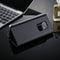 For Galaxy S9+ PU Electroplating Mirror Horizontal Flip Leather Case with Holder(Black)