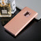 For Galaxy S9+ PU Electroplating Mirror Horizontal Flip Leather Case with Holder(Rose Gold)