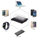 YM-UD06 5V 10.2A Output Universal Desktop Detachable 6 Ports USB Charging Station Multi-Device Hub Charging Dock, For iPad , Tablets, iPhone, Galaxy, Huawei, Xiaomi, LG, HTC and Other Smart Phones, Rechargeable Devices(Black)