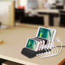 YM-UD06 5V 10.2A Output Universal Desktop Detachable 6 Ports USB Charging Station Multi-Device Hub Charging Dock, For iPad , Tablets, iPhone, Galaxy, Huawei, Xiaomi, LG, HTC and Other Smart Phones, Rechargeable Devices(Black)