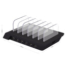 YM-UD06 5V 10.2A Output Universal Desktop Detachable 6 Ports USB Charging Station Multi-Device Hub Charging Dock, For iPad , Tablets, iPhone, Galaxy, Huawei, Xiaomi, LG, HTC and Other Smart Phones, Rechargeable Devices(Black)