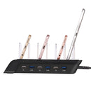 YM-UD06 5V 10.2A Output Universal Desktop Detachable 6 Ports USB Charging Station Multi-Device Hub Charging Dock, For iPad , Tablets, iPhone, Galaxy, Huawei, Xiaomi, LG, HTC and Other Smart Phones, Rechargeable Devices(Black)