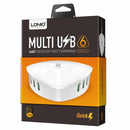 LDNIO A6801 6 x USB Ports QC3.0 Smart Travel Charger, UK Plug