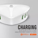LDNIO A6801 6 x USB Ports QC3.0 Smart Travel Charger, US Plug