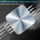 LDNIO A8101 8 x USB Ports QC3.0 Smart Travel Charger, UK Plug(Grey)