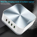 LDNIO A8101 8 x USB Ports QC3.0 Smart Travel Charger, UK Plug(Grey)