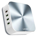 LDNIO A8101 8 x USB Ports QC3.0 Smart Travel Charger, UK Plug(Grey)