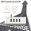 LDNIO A8101 8 x USB Ports QC3.0 Smart Travel Charger, UK Plug(Grey)