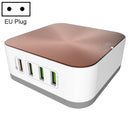 LDNIO A8101 8 x USB Ports QC3.0 Smart Travel Charger, EU Plug(Rose Gold)