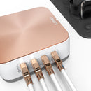 LDNIO A8101 8 x USB Ports QC3.0 Smart Travel Charger, US Plug(Rose Gold)