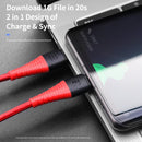 ROCK Z11 3A Type-C / USB-C to Type-C Hi-tensile Sync Round Charging Cable, Length: 100cm (Black)