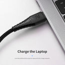 ROCK Z11 3A Type-C / USB-C to Type-C Hi-tensile Sync Round Charging Cable, Length: 100cm (Black)