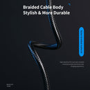 ROCK Z11 3A Type-C / USB-C to Type-C Hi-tensile Sync Round Charging Cable, Length: 100cm (Black)