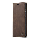 CaseMe-013 Multifunctional Retro Frosted Horizontal Flip Leather Case for Galaxy A20 / A30, with Card Slot & Holder & Wallet (Coffee)