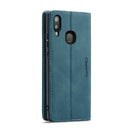 CaseMe-013 Multifunctional Retro Frosted Horizontal Flip Leather Case for Galaxy A20 / A30, with Card Slot & Holder & Wallet (Blue)