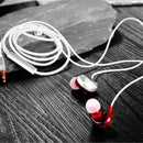 QKZ CK6 HIFI In-ear Plastic Material Music Headphones (Red)